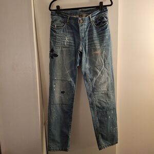 Eddie Bauer Distressed Light Blue Women's Jeans